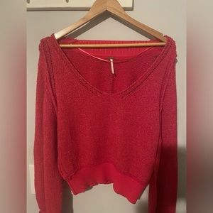 Free People Pink Sweater
